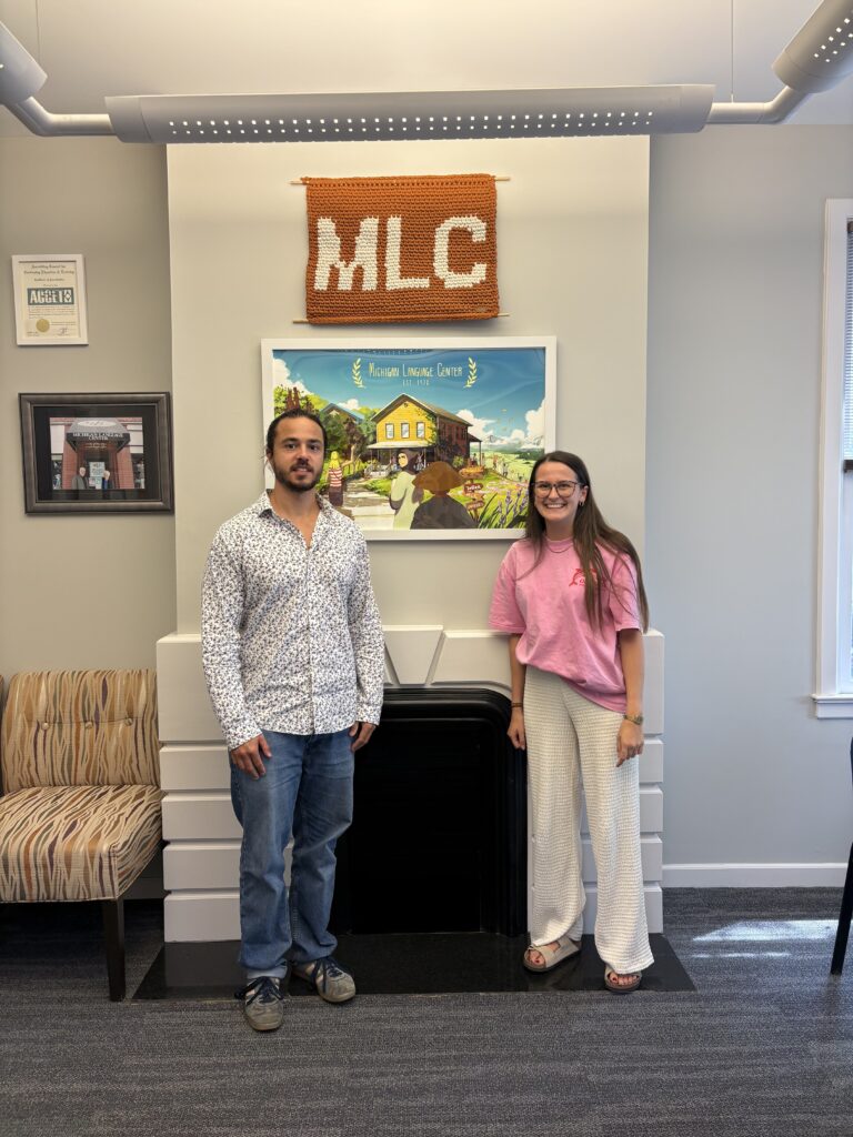 Wandres employee Zoe Andris (right) and her instructor, Josh Florida, at MLC to represent investment in people